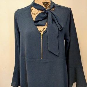 NWT Harve Bernard Blouse with Bell Sleeves
